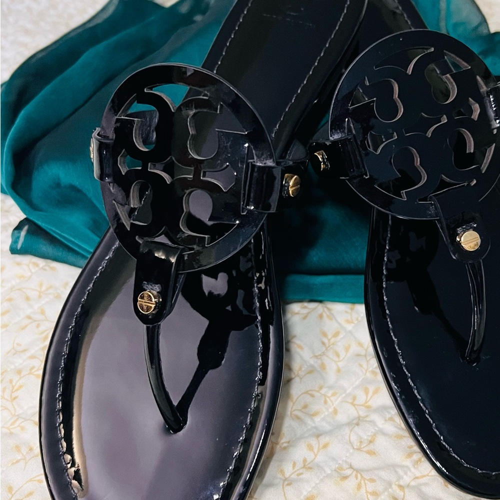 Tory Burch Black Miller Sandals